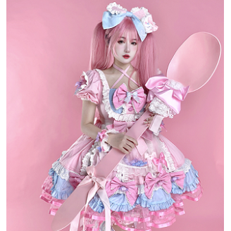 Candy Rabbit Sweet Lolita Dress OP by Diamond Honey (DH111)
